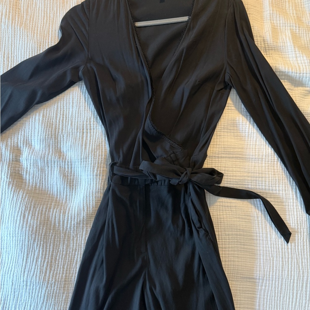 Sezane Black Jumpsuit